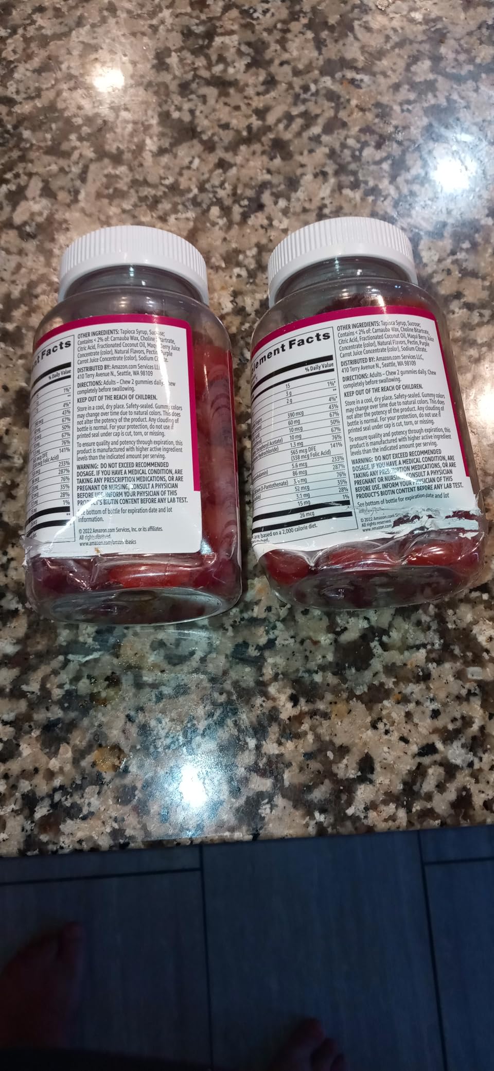 Amazon Basics Adult Multivitamin Gummies, Mixed Berry & Cherry Flavors, 150 Count, 75-Day Supply, Pack of 1 (Previously Solimo) customer photo 1