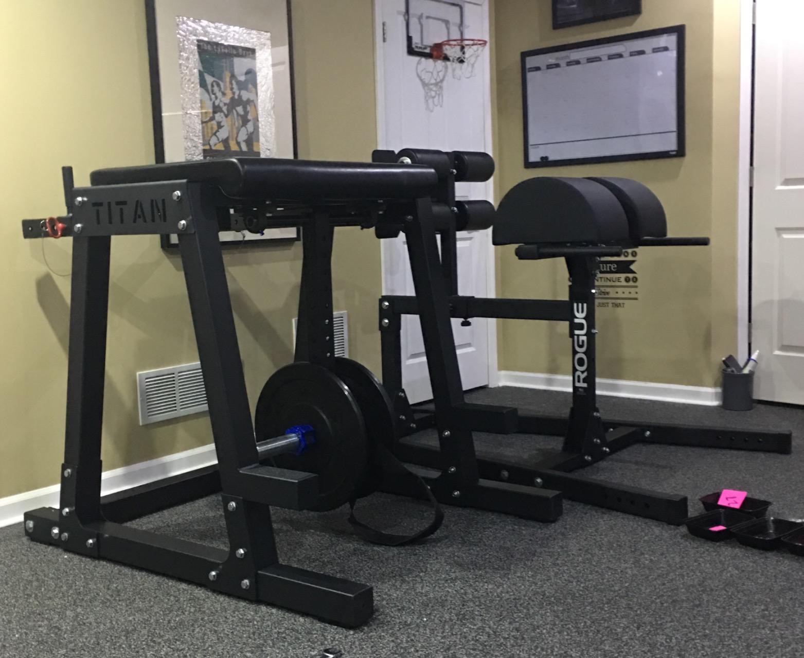 Titan Fitness H-PND, Reverse Hyperextensions Lower Body Machine, Rated 700 LB, Specialty Home Gym Machine for Physical Therapy, Back Rehab Exercises, and Everyday Training customer photo 2