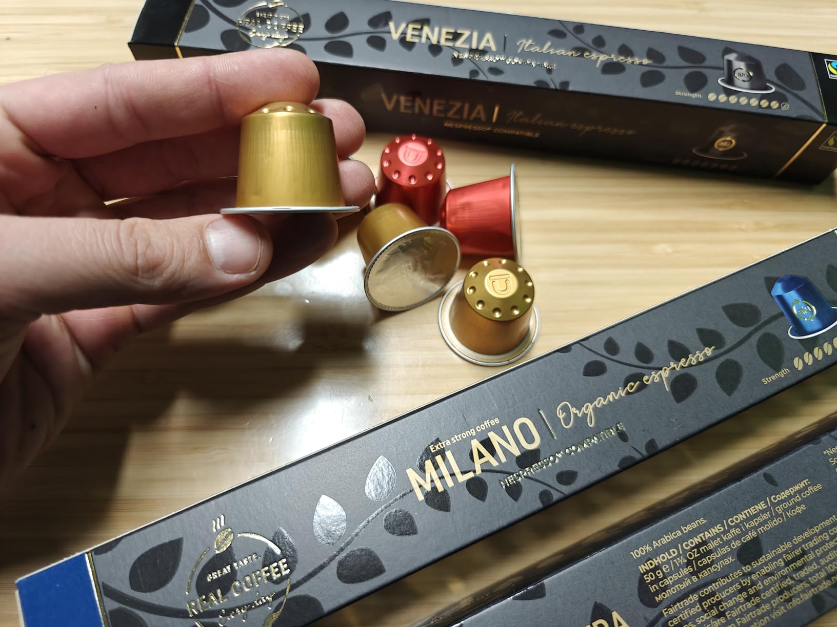 Mixed Variety Pack for Nespresso Original Machines | 100 Aluminum Capsules | 9 Unique Italian Flavors | Made in Italy | Espresso Coffee Pods Compatible Only with Nespresso Original Line Machine customer photo 1