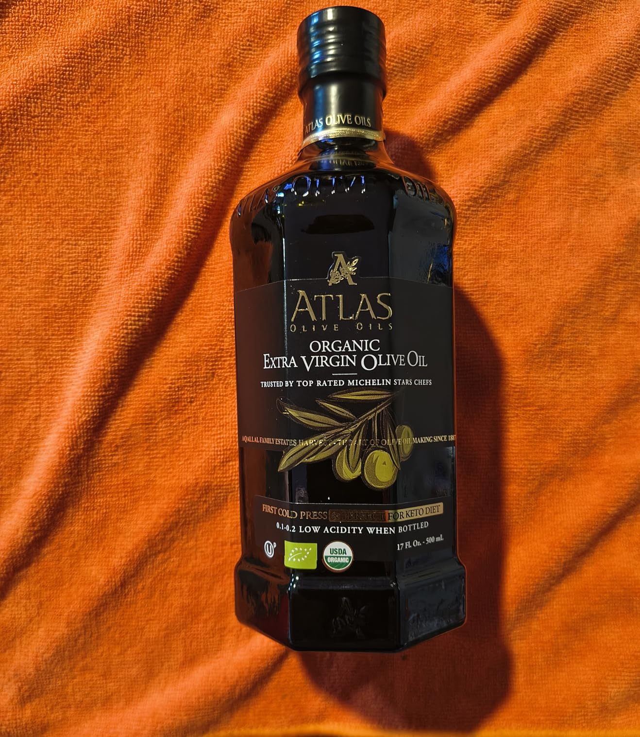 Atlas Organic Extra Virgin Olive Oil, Moroccan, High Polyphenol, 1 L customer photo 2