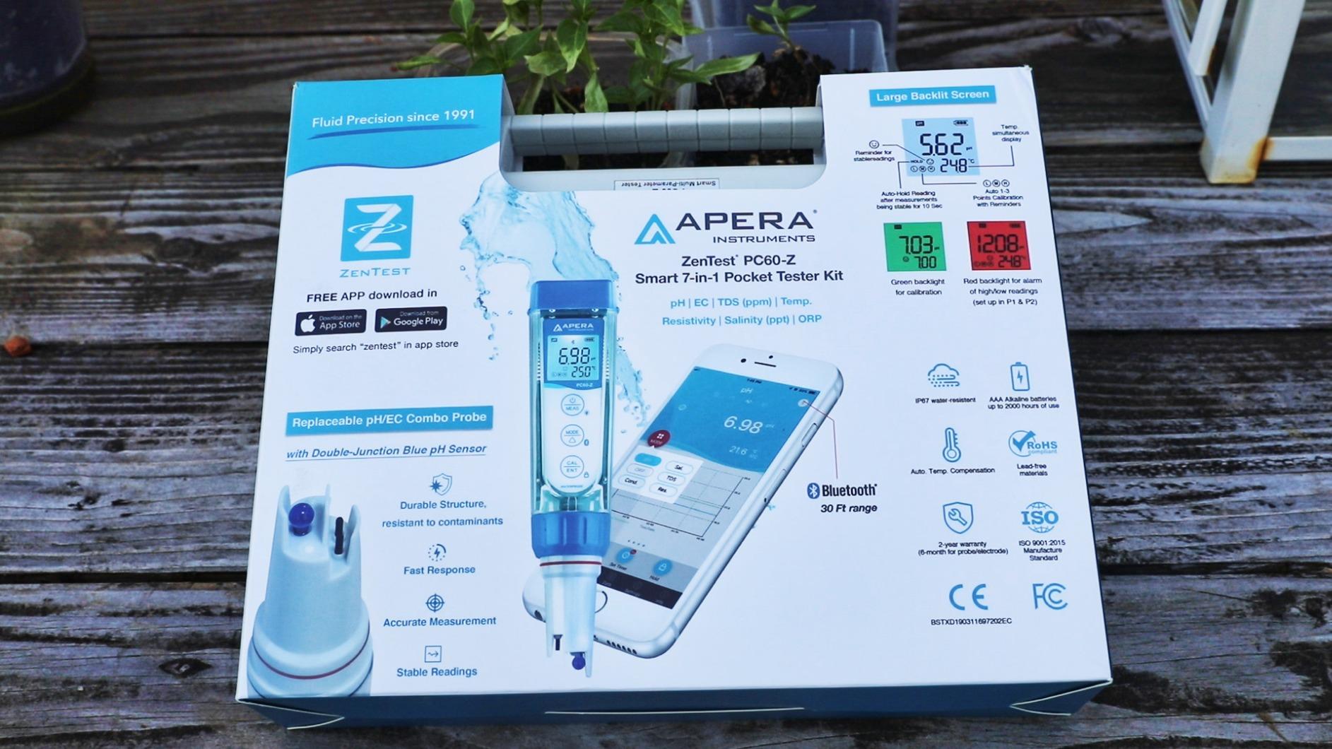 Apera Instruments PC60-Z Bluetooth Multi-Parameter pH/Conductivity/TDS/Salinity/Resistivity Smart Meter Tester Powered by ZenTest Mobile App with Cloud-Based Datalogger customer photo 2