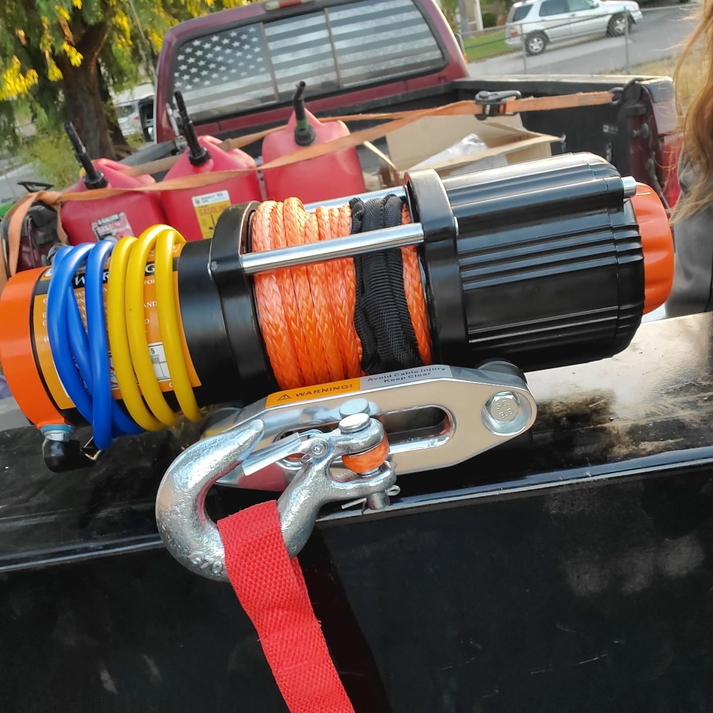 ORCISH 4500 LB 12V Electric Winch, ATV/UTV Winch Kit with Synthetic Rope customer photo 2