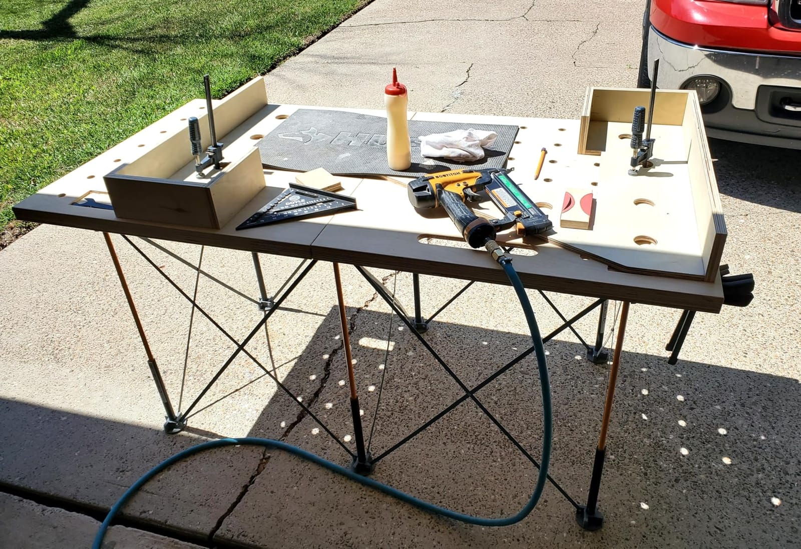 BORA Centipede Folding Work Table 4x8 ft Portable Workbench for Garage customer photo 1