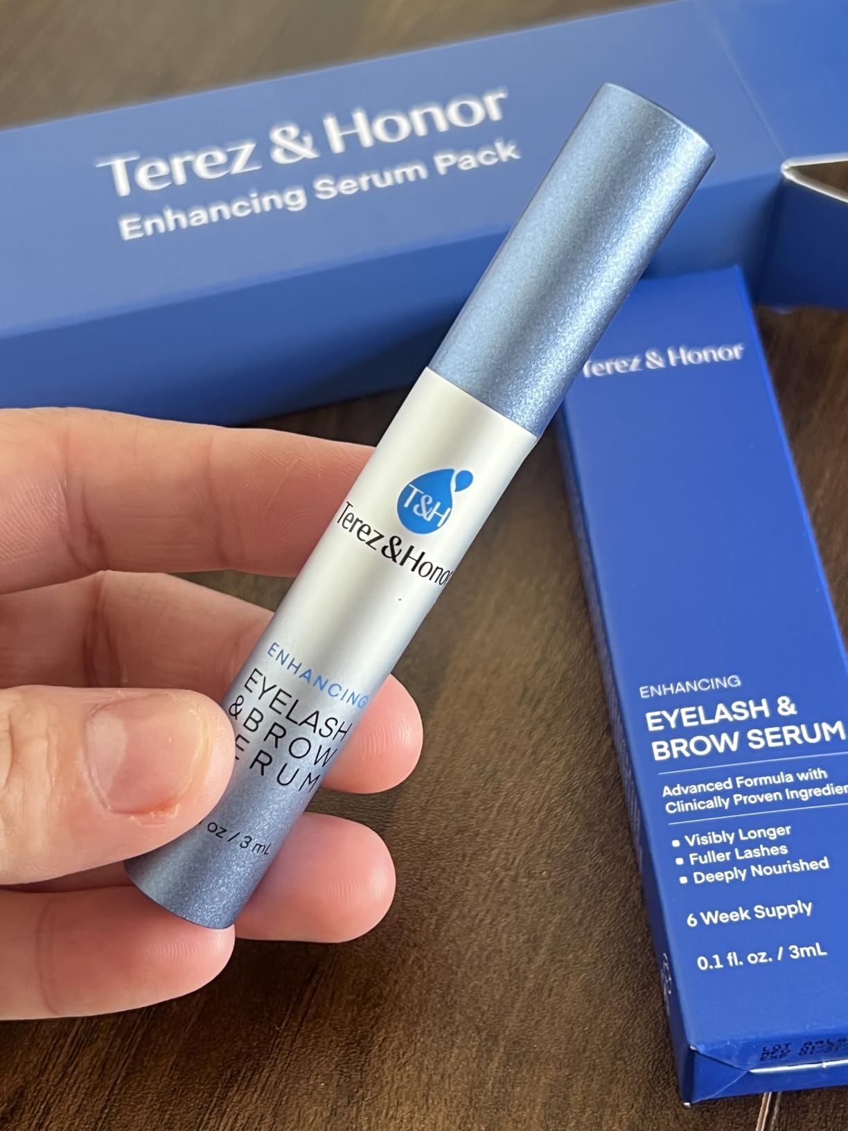 Advanced Eyelash Serum for Thicker, Longer Eyelashes and Eyebrows - Grow Luscious Lashes with Brow Enhancer (3mL) customer photo 2