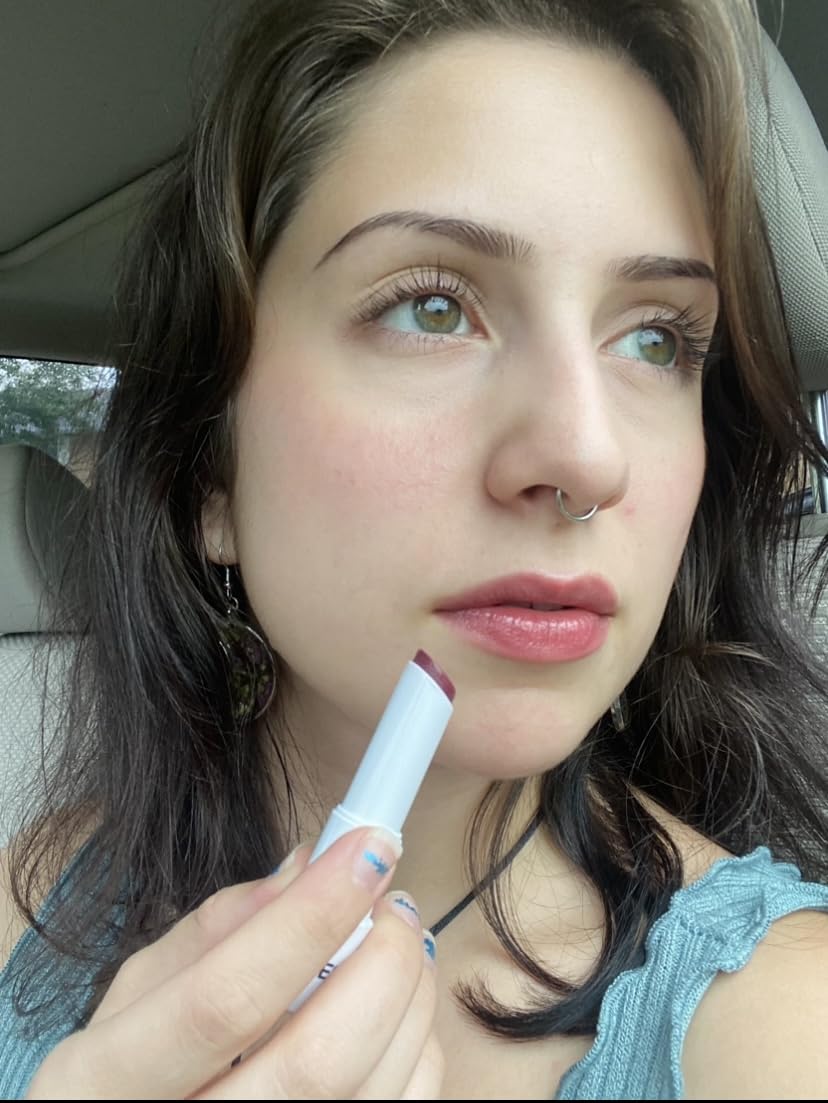 Honest Beauty Moisturizing Vegan Tinted Lip Balm, Antioxidant-Rich, Melon customer photo 2