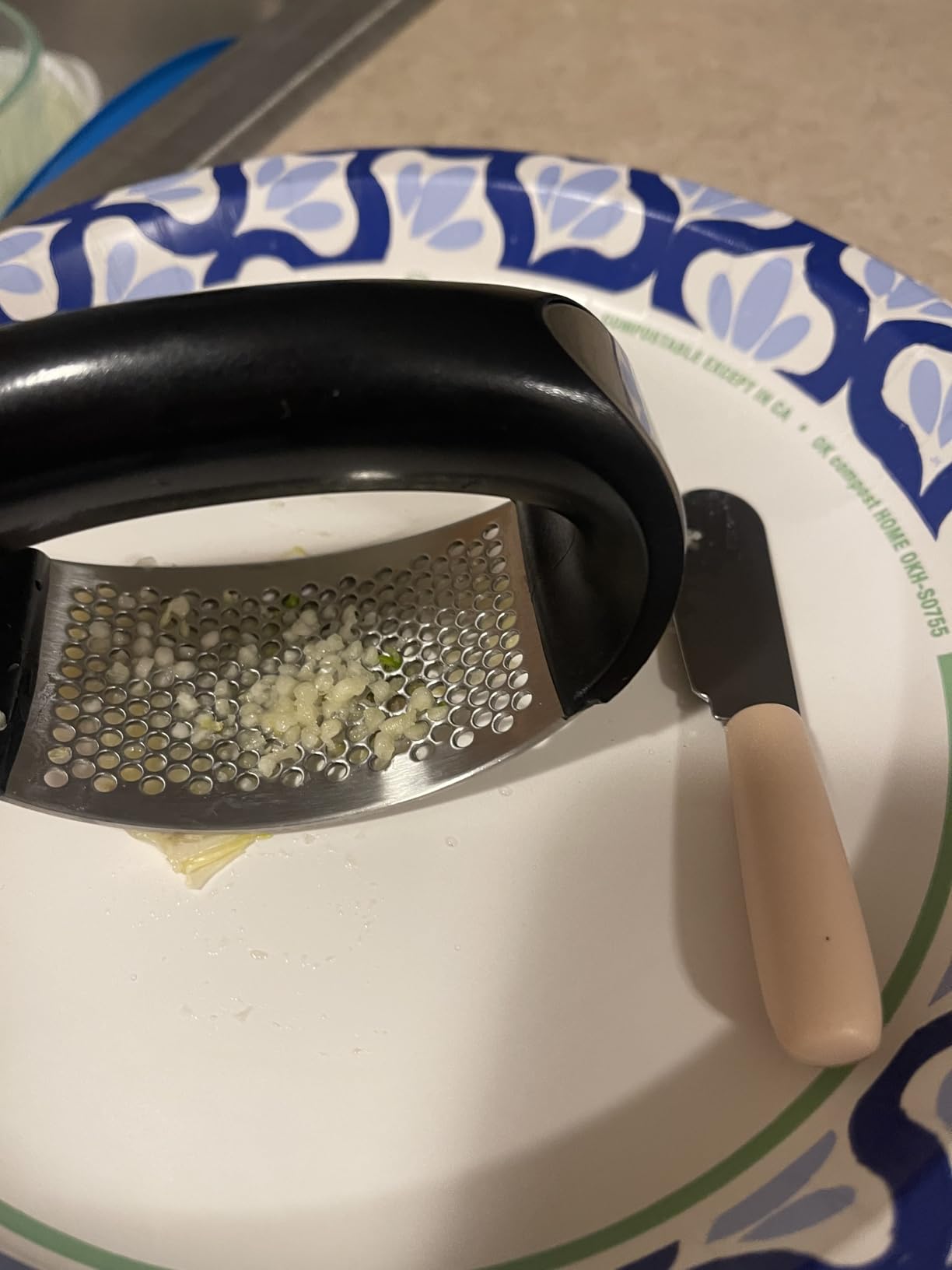 Vantic Garlic Press Rocker - Stainless Steel Garlic Crusher, Mincer and Chopper with Peeler & Scraper, Easy Kitchen Gadget for Effortless Smashing customer photo 1