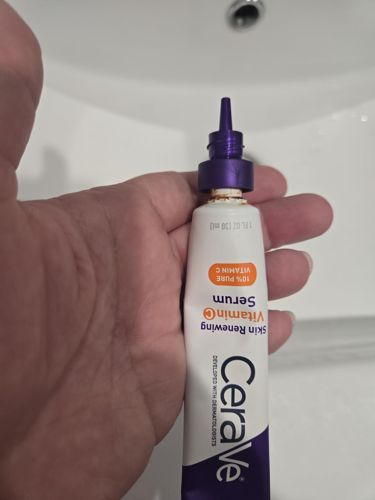 CeraVe Skin Brightening Vitamin C Serum for Face with Hyaluronic Acid, 1oz customer photo 2