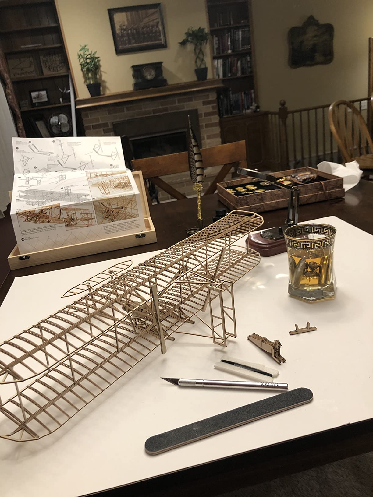 Viloga 3D Wooden Puzzles for Adults, DIY Wright Brothers Flyer Model Aircraft, Laser Cut Balsa Wood Airplane Kits to Builds, Perfect Hobby Models Plane Gift for Adult Teens customer photo 1