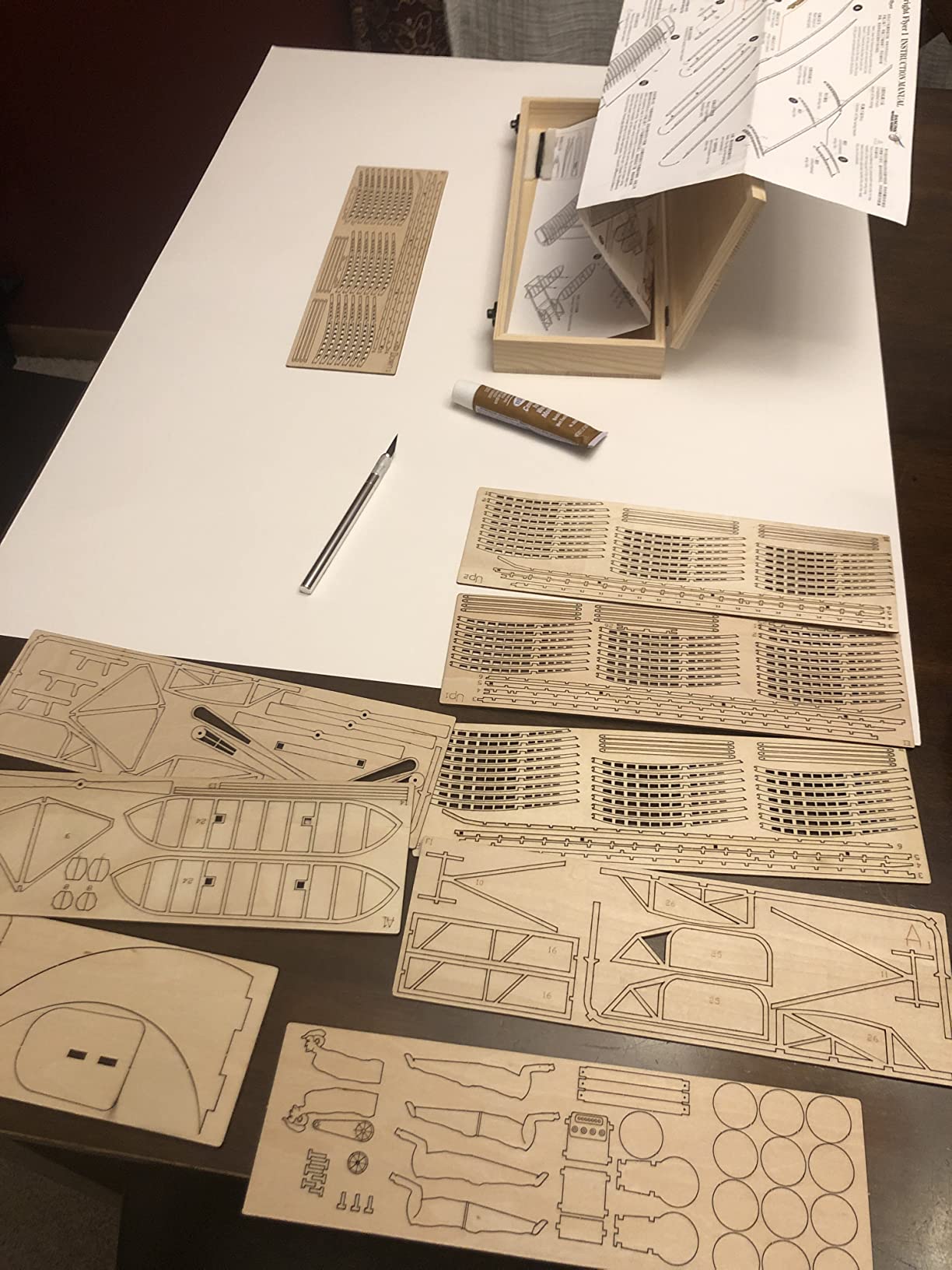 Viloga 3D Wooden Puzzles for Adults, DIY Wright Brothers Flyer Model Aircraft, Laser Cut Balsa Wood Airplane Kits to Builds, Perfect Hobby Models Plane Gift for Adult Teens customer photo 2