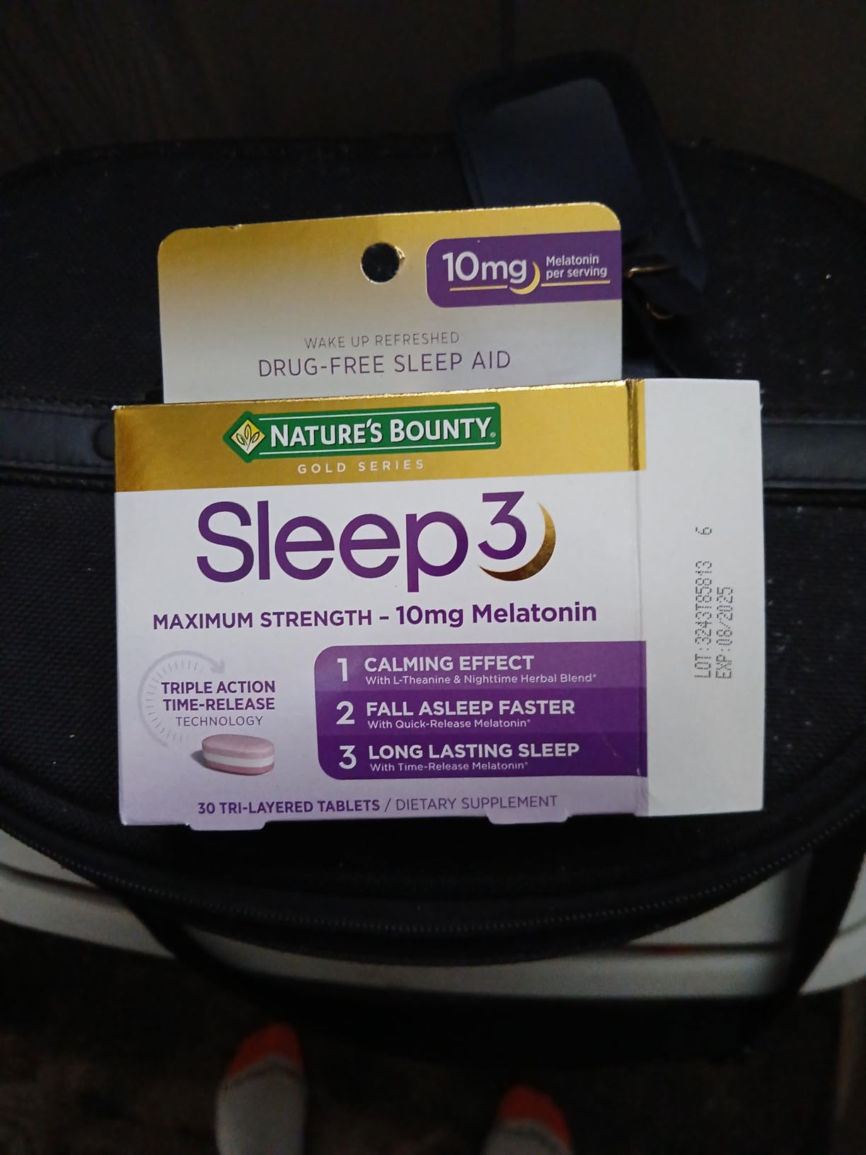 Nature's Bounty Sleep3 Melatonin 10mg, 60 Tri-Layered Tablets customer photo 1