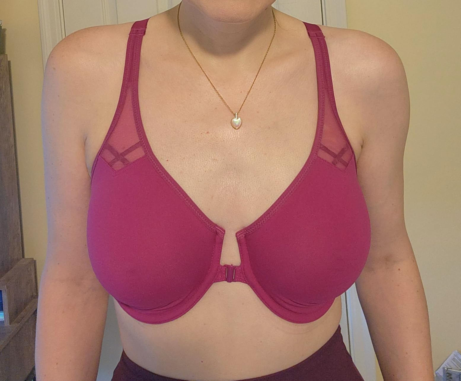 DELIMIRA Women's Front Closure Racerback Plus Size Bra customer photo 2