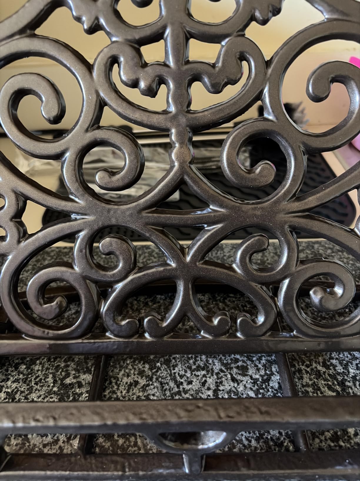 JOGREFUL Cast Iron Cookbook Stand, Kitchen Recipe Holder Classic Latte Gold | Heavy-Duty Book Vintage Holder, Reading Rest Holder for Easel/Counter/Books/Magazine/iPad/Bible customer photo 1