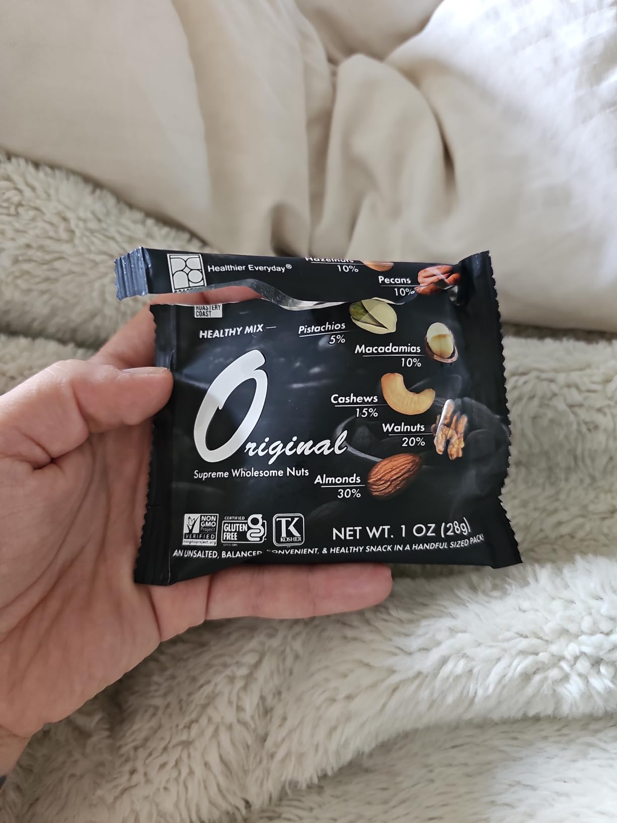 Roastery Coast - Mixed Nuts Variety Pack for Adults | Healthy Snacks | Individual Packs | Unsalted | No Peanuts | Assorted Nuts Snack | Pistachios | Almonds | Hazelnuts | Pecans | Slow Dry-Roasted customer photo 2