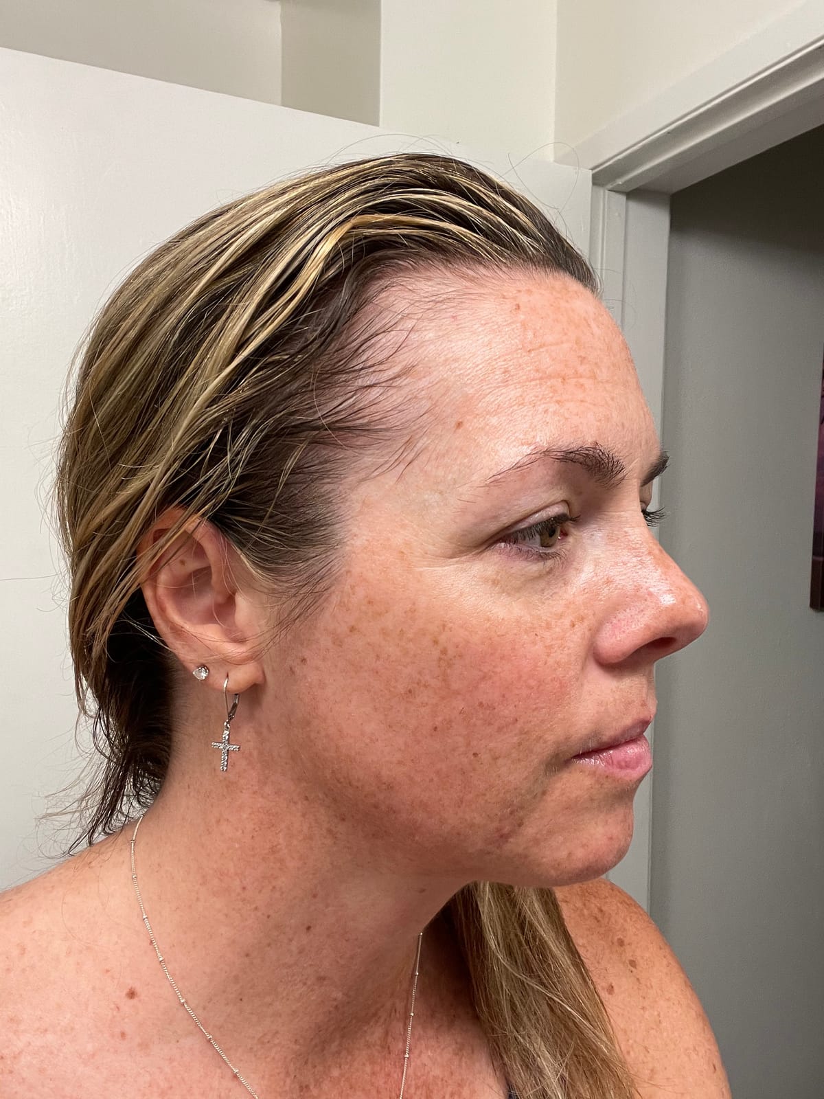 OGX Thick & Full + Biotin Collagen Extra Strength Volumizing Shampoo with Vitamin B7 Hydrolyzed Wheat Protein for Fine Hair. Sulfate-Free Surfactants Thicker, Fuller Hair, 13 Fl Oz customer photo 2