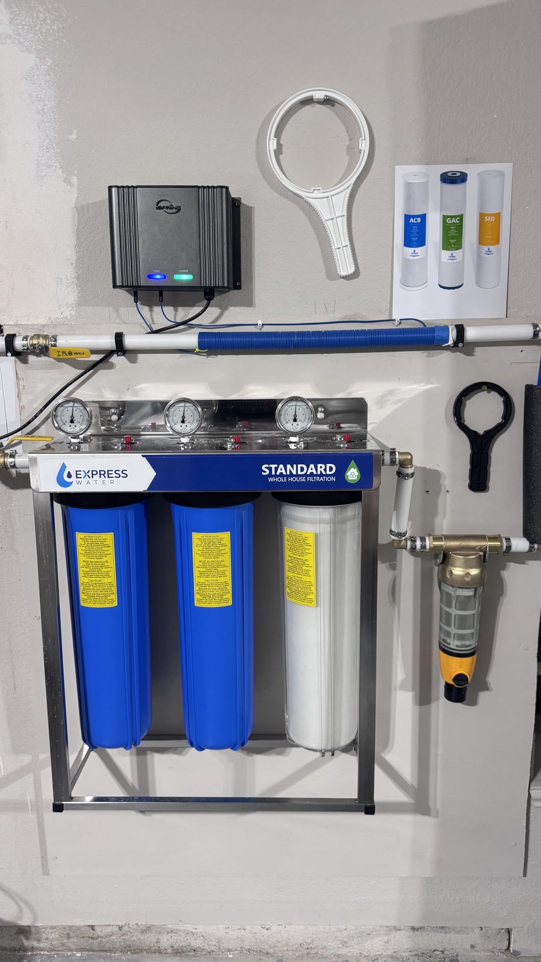 iSpring WSP50ARB Big Spin Down Sediment Filter, Sediment Buster, 50 Micron customer photo 2
