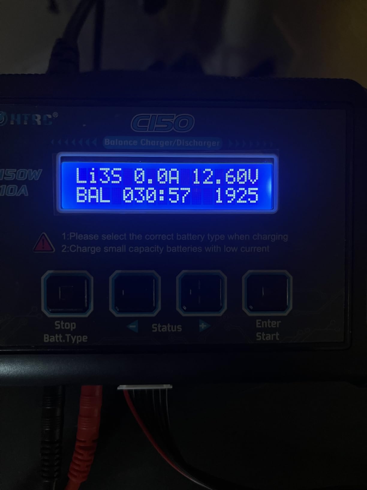 Lipo Battery Charger, 1-6S Balance Charger Discharge 150W 10A AC/DC for Li-Po Li-Hv Ion Fe NiMH NiCd Pb Hobby Batteries With Deans/Tamiya/JST/EC3/HiTec Connectors Cable Power Supply customer photo 1