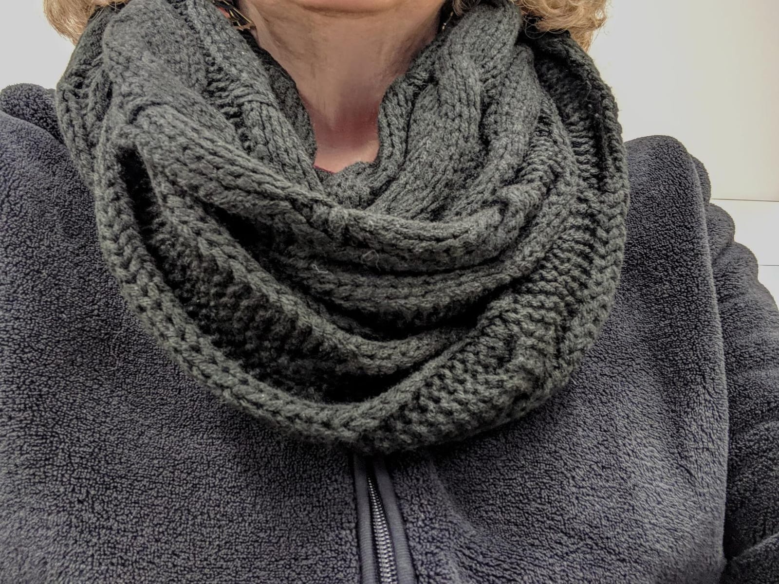Funky Junque Infinity Scarf for Women – Oversized Chunky Winter Scarf, Colorful Fall Scarves, Soft Sweater Wrap Cozy Style customer photo 2