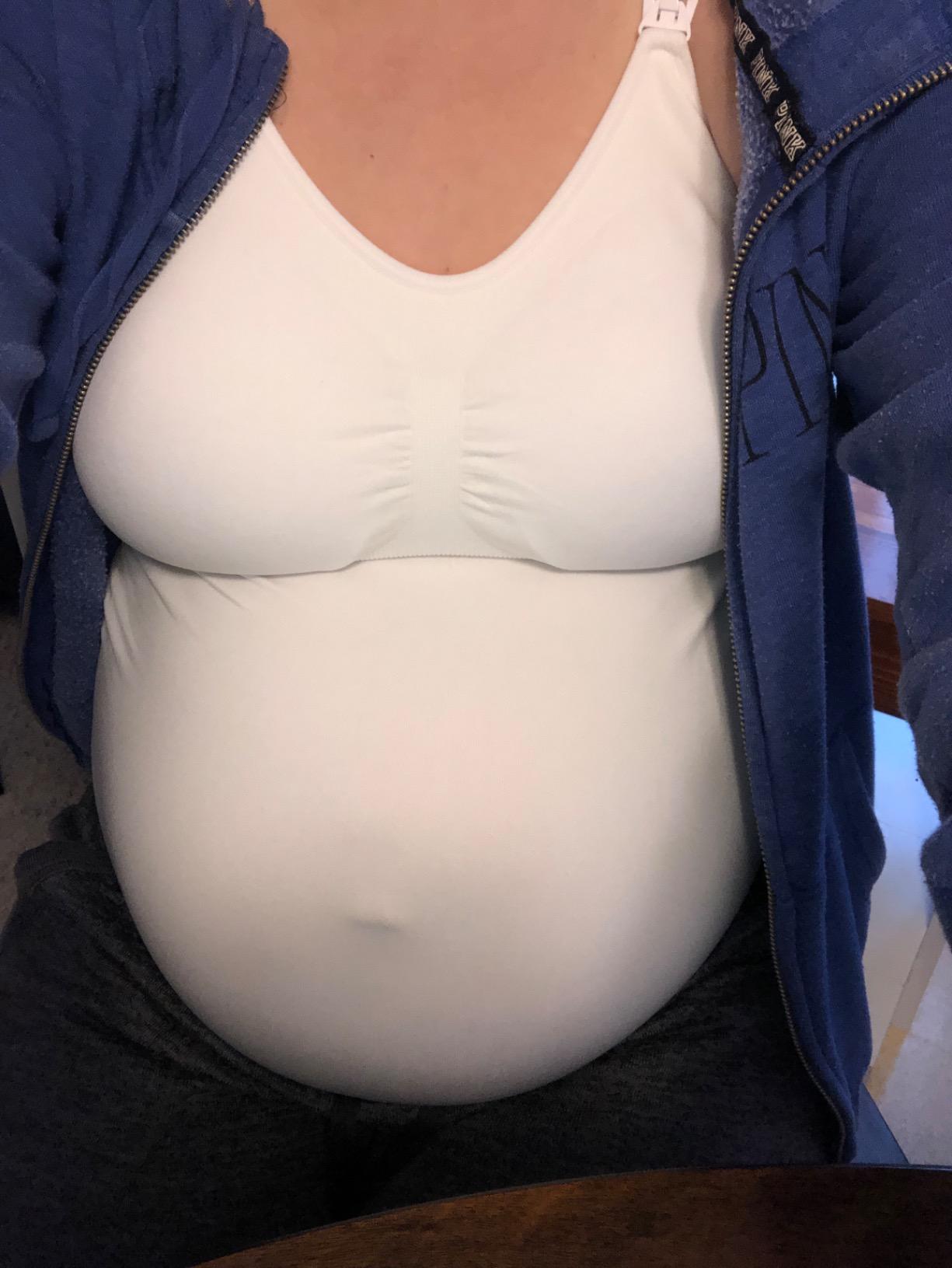 HOFISH Multi‑Pack Maternity Nursing Tank Tops with Clip‑Down Shelf Bra customer photo 1