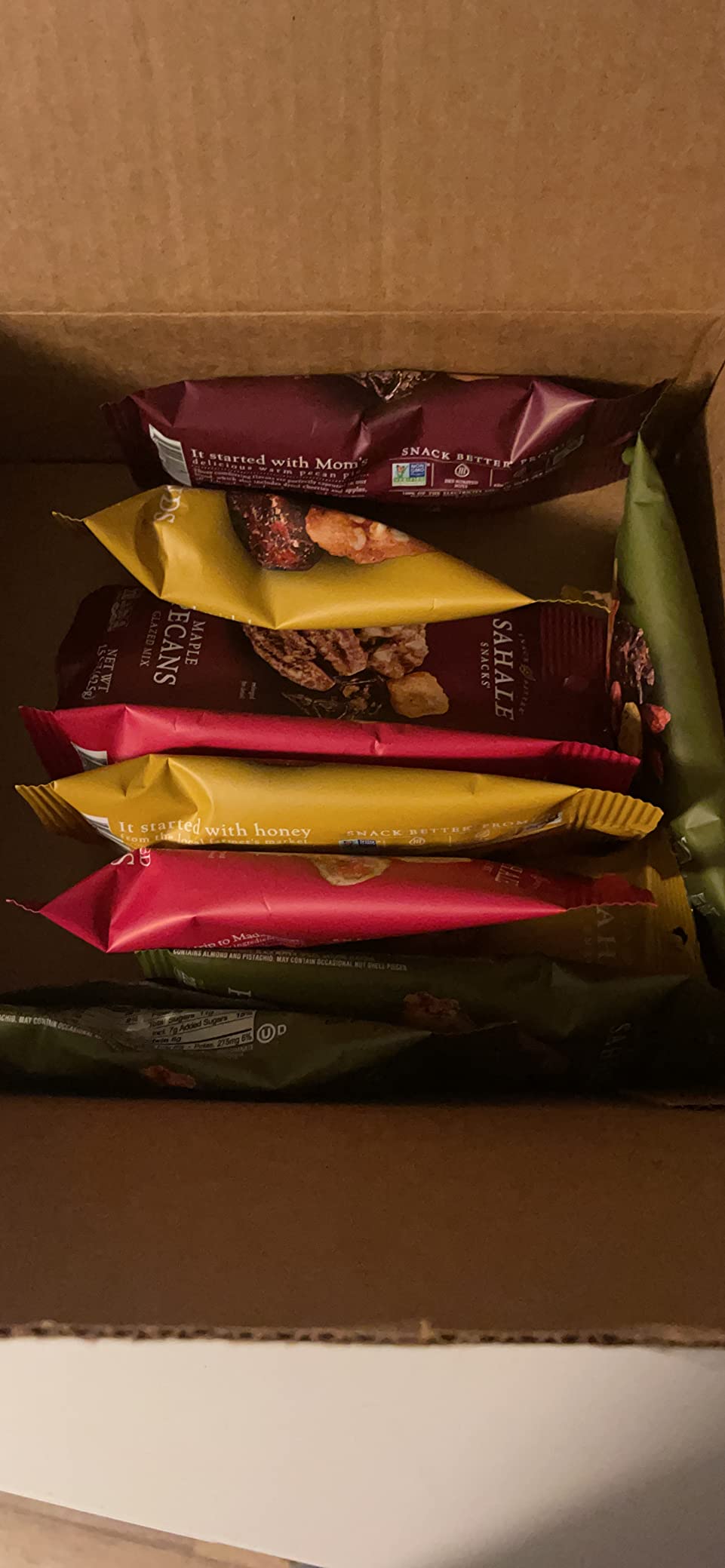 Sahale Snacks Glazed Mix Nut Blend Variety Pack, 1.5 Oz Grab & Go Bags (12 Total Packs) - Four Different Dry-Roasted Deluxe Mixed Nuts Blends Included - Non-GMO Kosher & Certified Gluten-Free Snacks customer photo 1