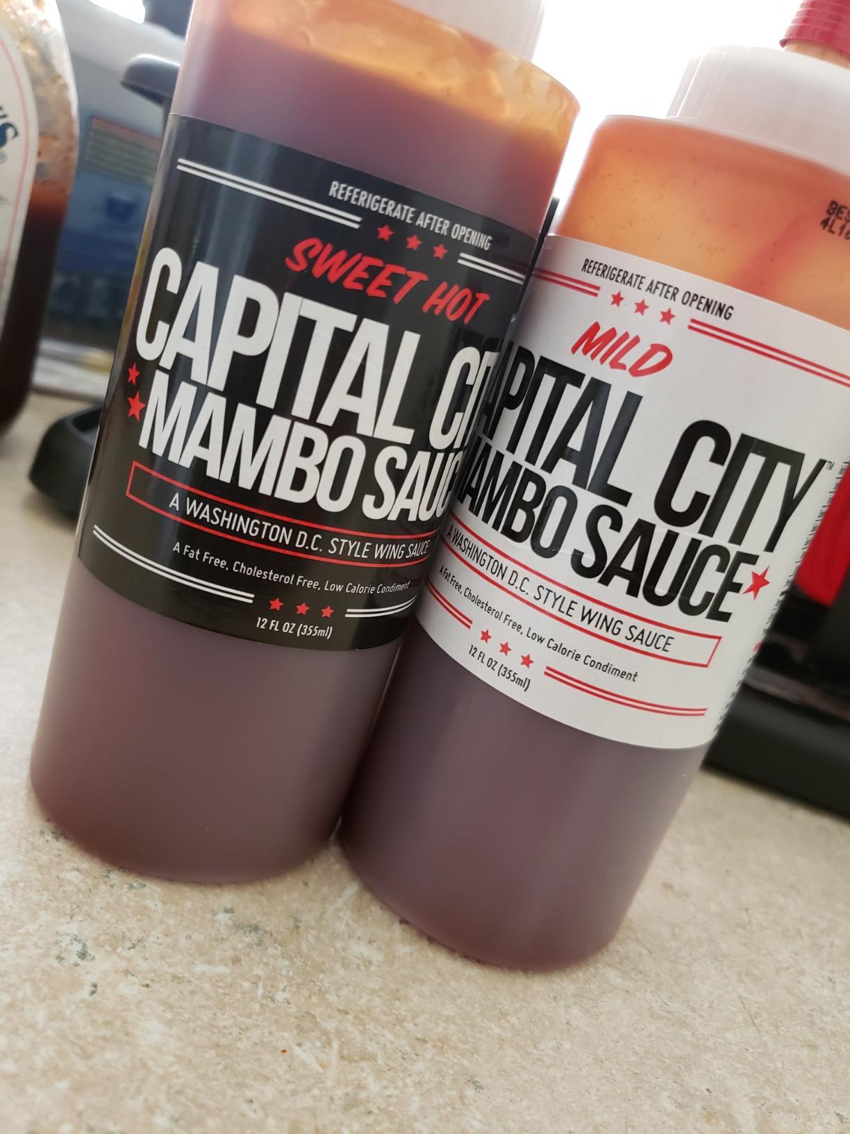 Capital City Mambo Sauce Sweet Hot & Mild Variety Pack, Washington DC Wing Sauces, Perfect Condiment for Wings Chicken Pork Beef Seafood Burgers Rice or Noodles, 12oz (2 Pack) customer photo 2