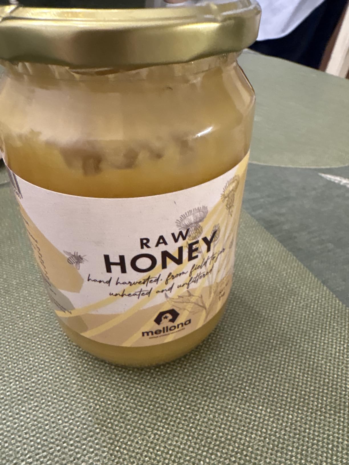 Mellona 100% Raw Honey Unfiltered, Natural Creamy Honey, Unheated, 1kg customer photo 1
