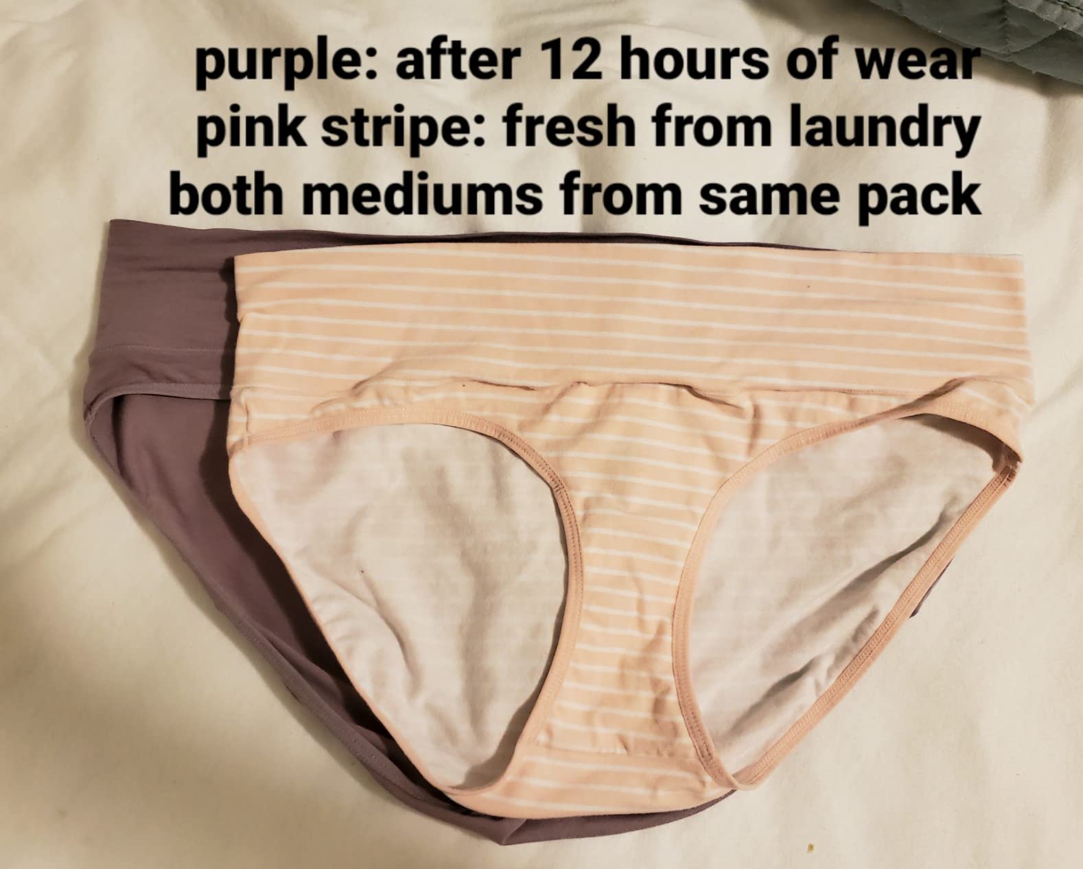 Intimate Portal Maternity Underwear, Cotton Foldable Under the Bump Briefs customer photo 2