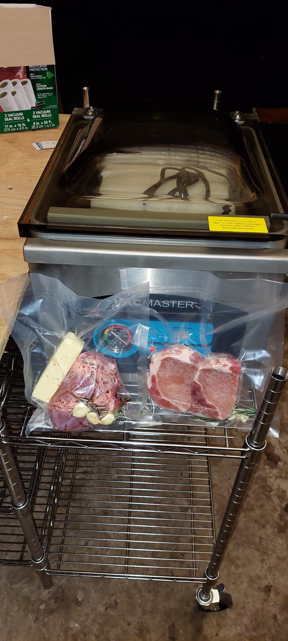 VacMaster VP220 Chamber Vacuum Sealer – Commercial Vacuum Sealer Machine, 12.25” Seal Bar for 12” x 15” Bags, Food Vacuum Sealer for Sous Vide, Liquids & Food Storage, Maintenance-Free Air Pump customer photo 2