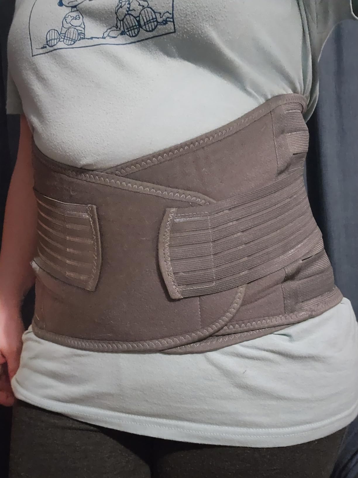 3 in 1 Postpartum Belly Support Recovery Wrap Band (Midnight Black, XL) customer photo 2