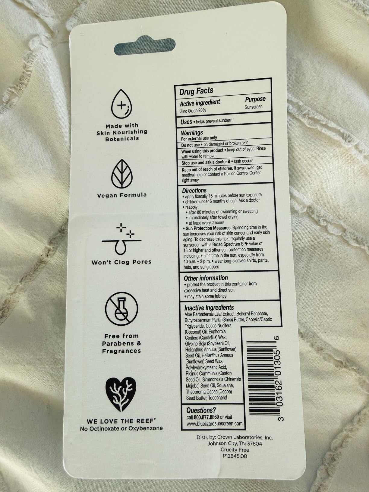 Blue Lizard Sensitive Mineral SPF 50 Sunscreen Lotion, 100% Mineral Sunscreen, UVA/UVB Protection, Infused with organic Aloe Vera, Soothes and Hydrates, 5 fl oz customer photo 1