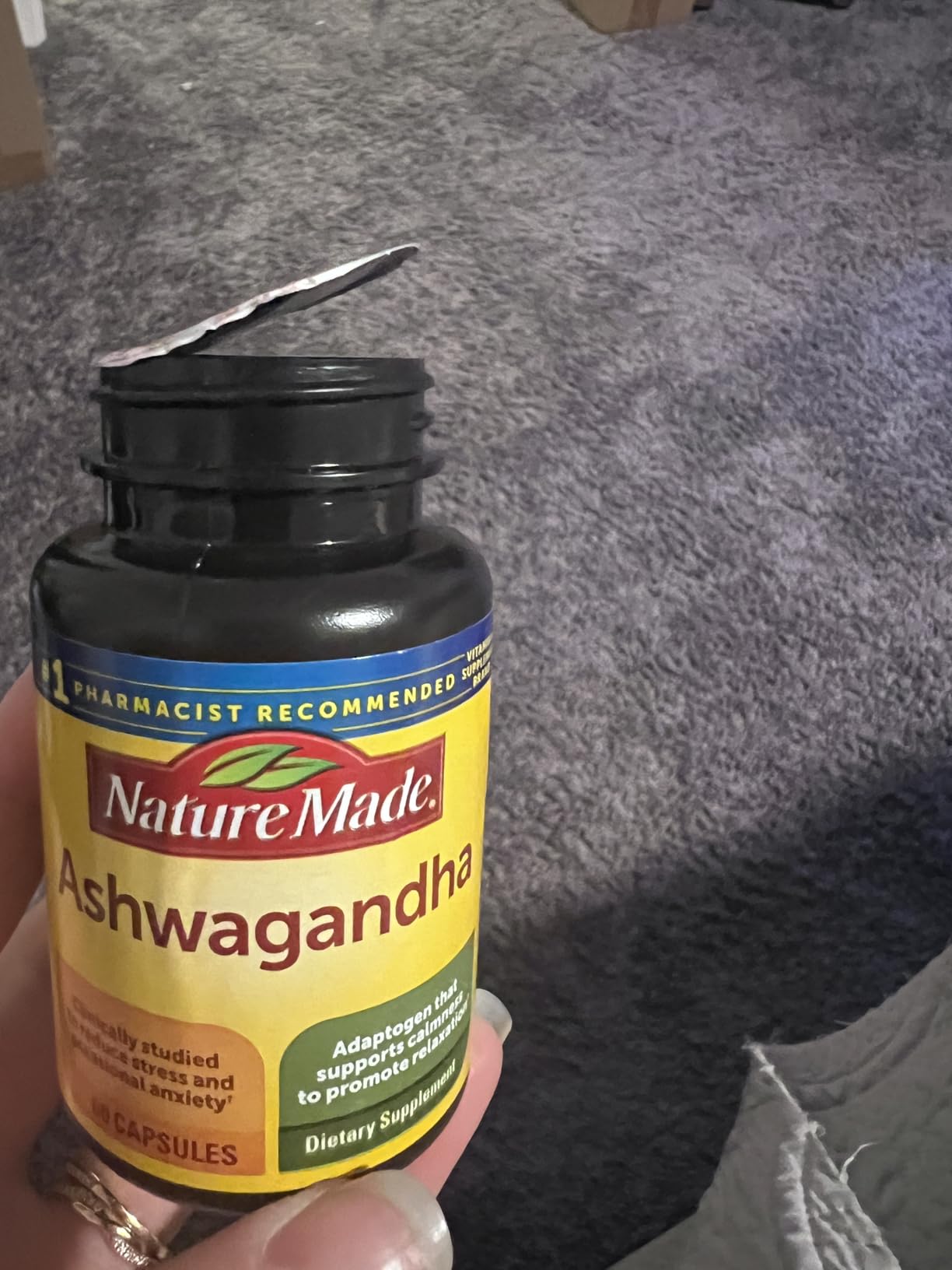 Nature Made Ashwagandha Capsules 125mg for Stress Support, 60 Capsules customer photo 2