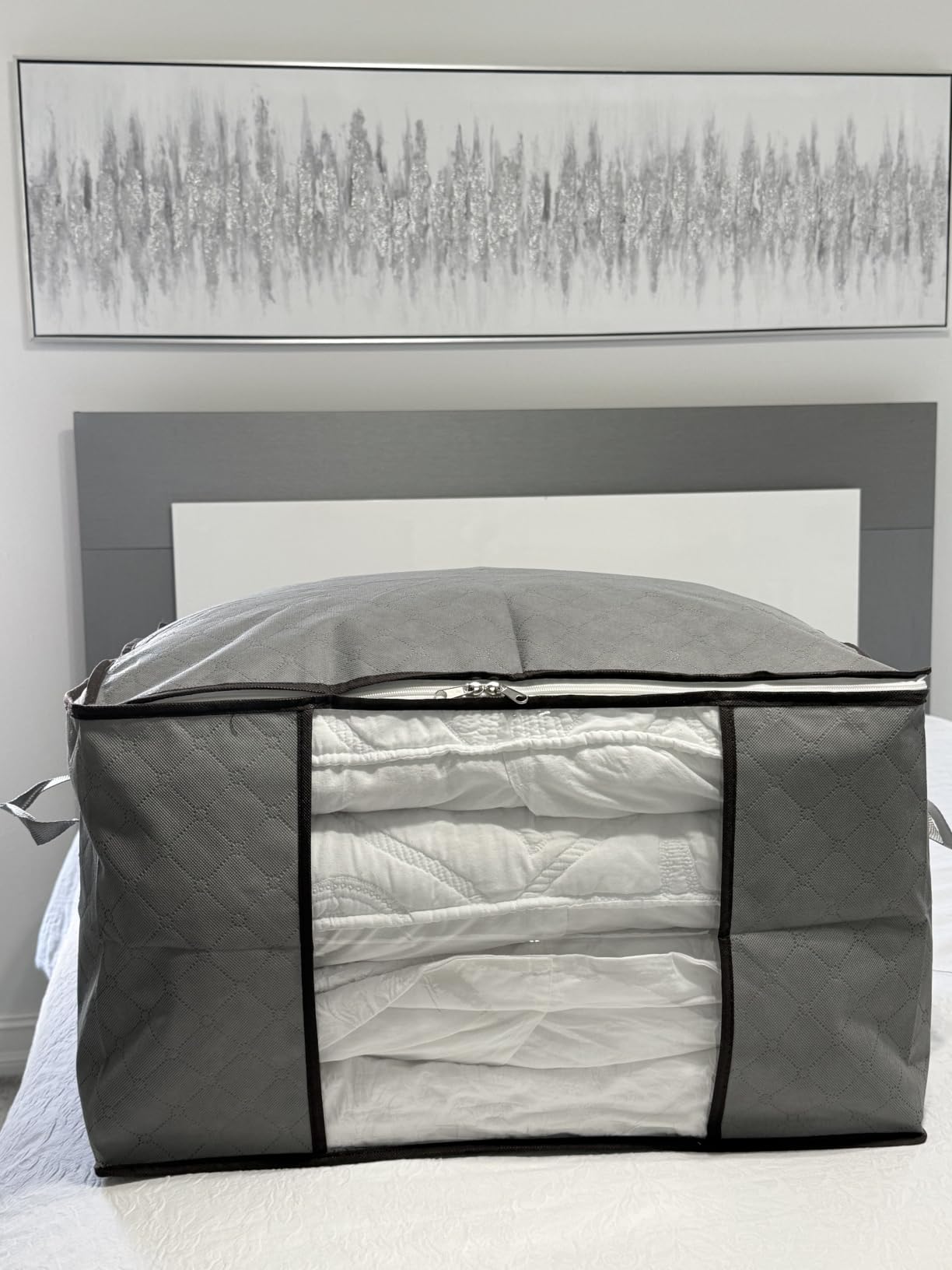 90L Large Storage Bags, 6 Pack Clothes Storage Bins Closet Organizers customer photo 2