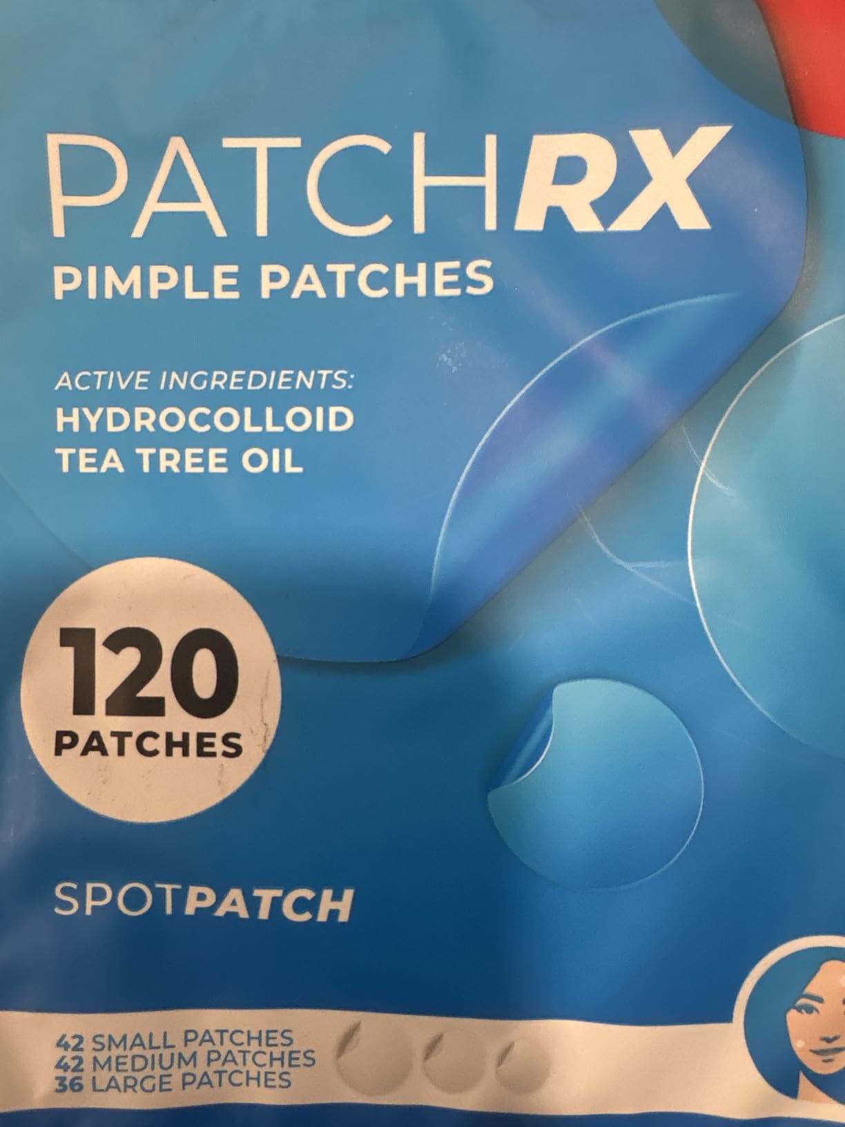 PatchRx Pimple Patches for Face (120 Patches), Hydrocolloid Acne Patches with Tea Tree Oil, Pimple Patch Pimple Stickers - Hydrocolloid Patch Acne Dots - Acne Pimple Patches For Face - Zit Patches customer photo 2