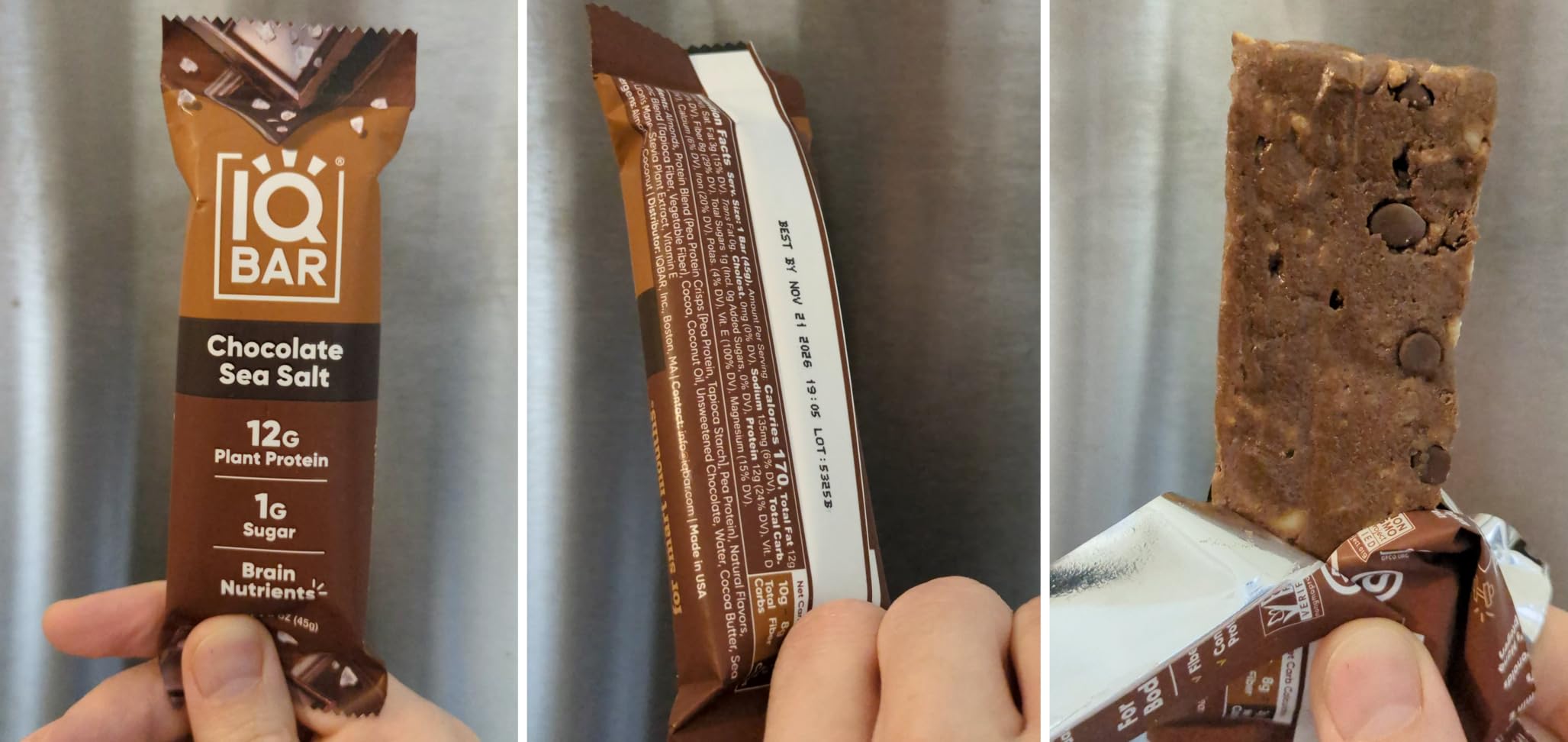 IQBAR Clean Protein Bars, Low Sugar Keto, Sampler Variety Pack 7-Count customer photo 1