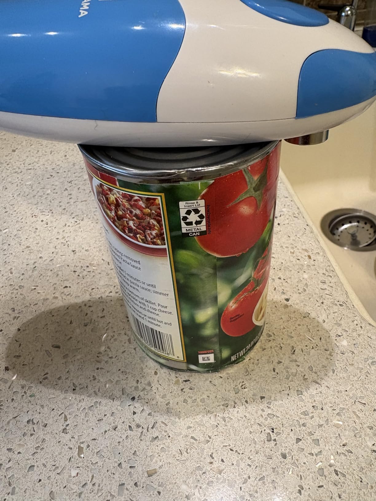 Kitchen Mama Auto Electric Can Opener, Battery Operated, Sky Blue customer photo 1