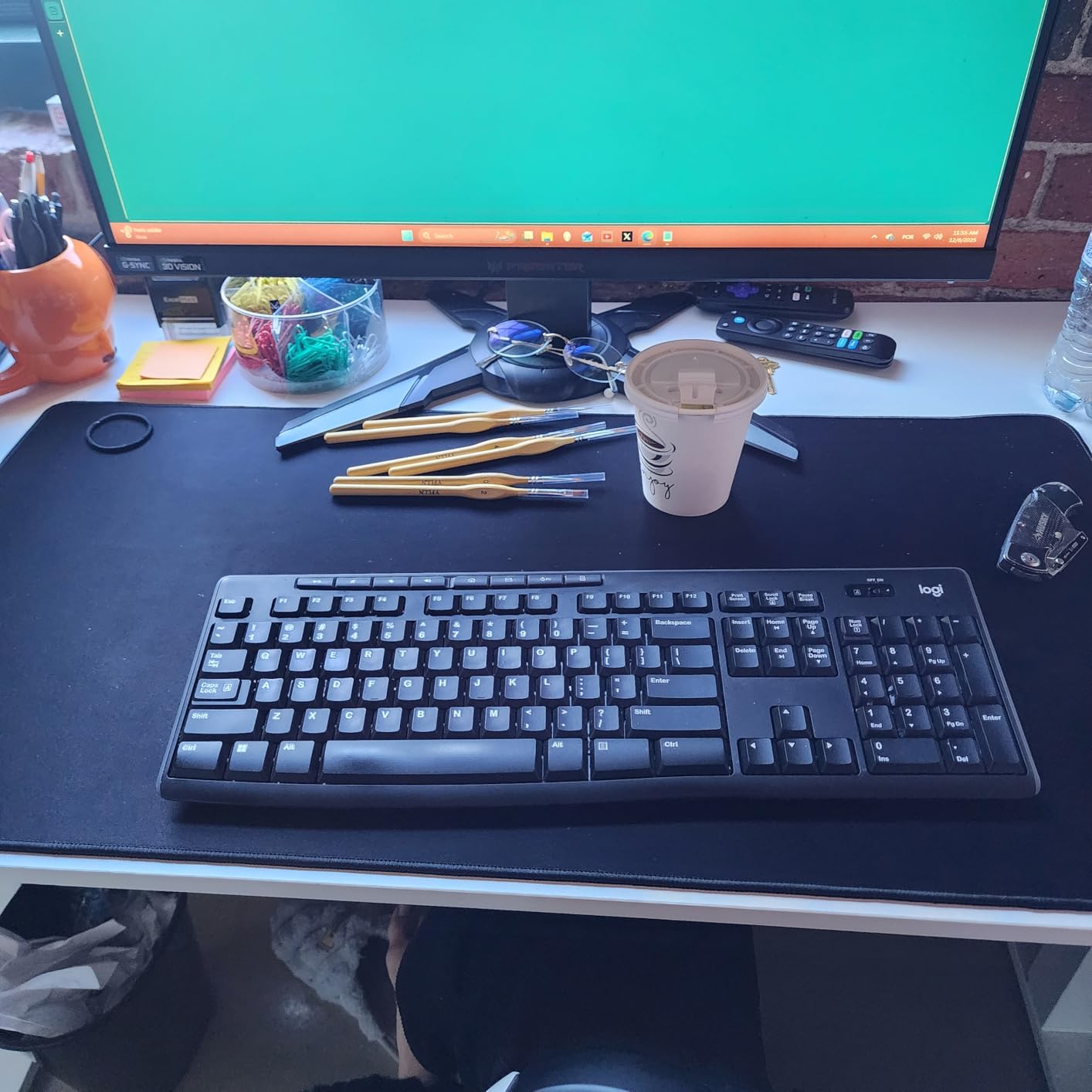 Large Extended Gaming Mouse Pad with Stitched Edges (31.5X15.7In) Mousepad customer photo 1