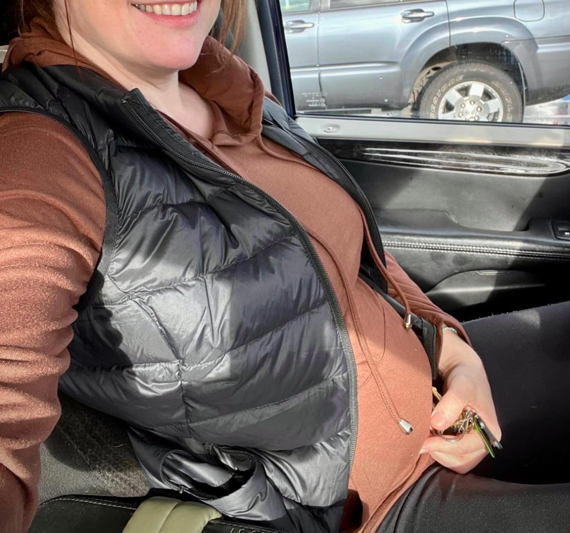 GINKANA Maternity Hoodie Long Sleeves Shirts Casual Maternity Top Pregnancy Sweatshirt Casual Clothes customer photo 1