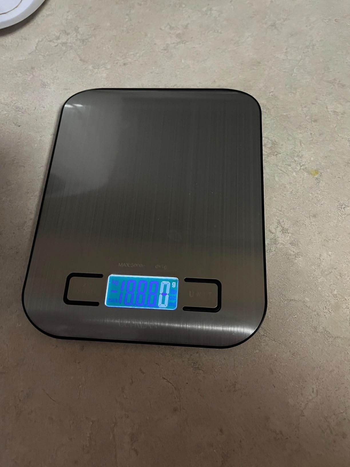 Ultrean Food Scale, Digital Kitchen Scale with LCD Display, Weight Grams and Ounces for Baking Cooking and Meal Prep, 6 Units with Tare Function, 304 Stainless Steel, 11lb (Batteries Included) customer photo 1