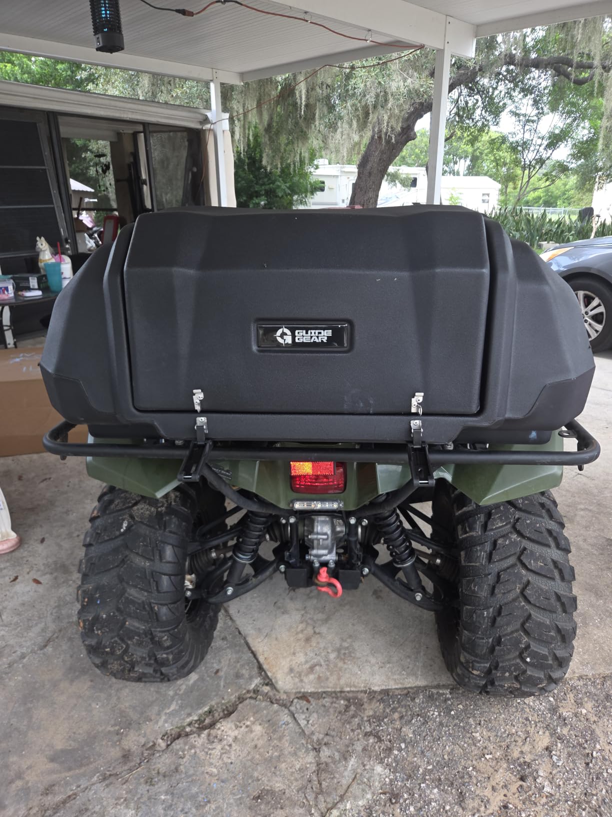 Guide Gear ATV Lounger Seat with Storage, Large Cushion, Padded Backrest, Cargo Box, Helmet Holder customer photo 1