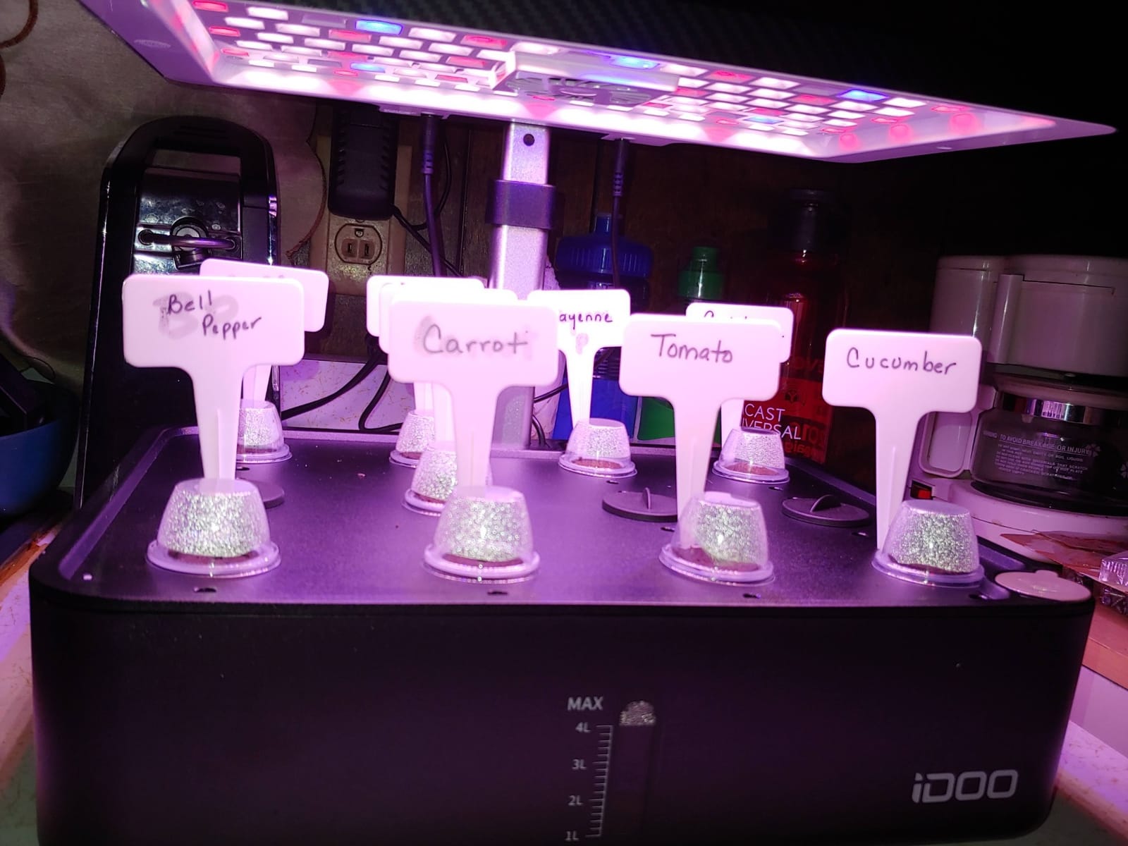 iDOO 12Pods Hydroponics Growing System Garden with LED Grow Light customer photo 1