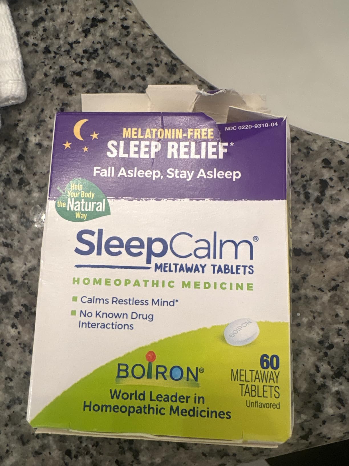 Boiron SleepCalm Sleep Aid for Deep, Relaxing, Restful Nighttime Sleep - Melatonin-Free and Non Habit-Forming - 60 Count customer photo 2