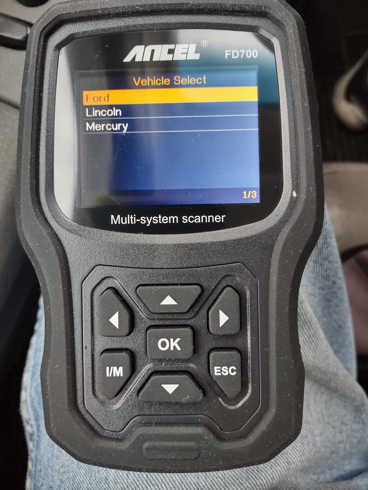 ANCEL FD700 Ford Lincoln Mercury OBD2 Scanner, Full System Automotive Car Code Reader with All Functions, Including Battery Registration ABS SRS SAS BMS Oil Reset TPMS Engine IQA EPB Regen customer photo 2
