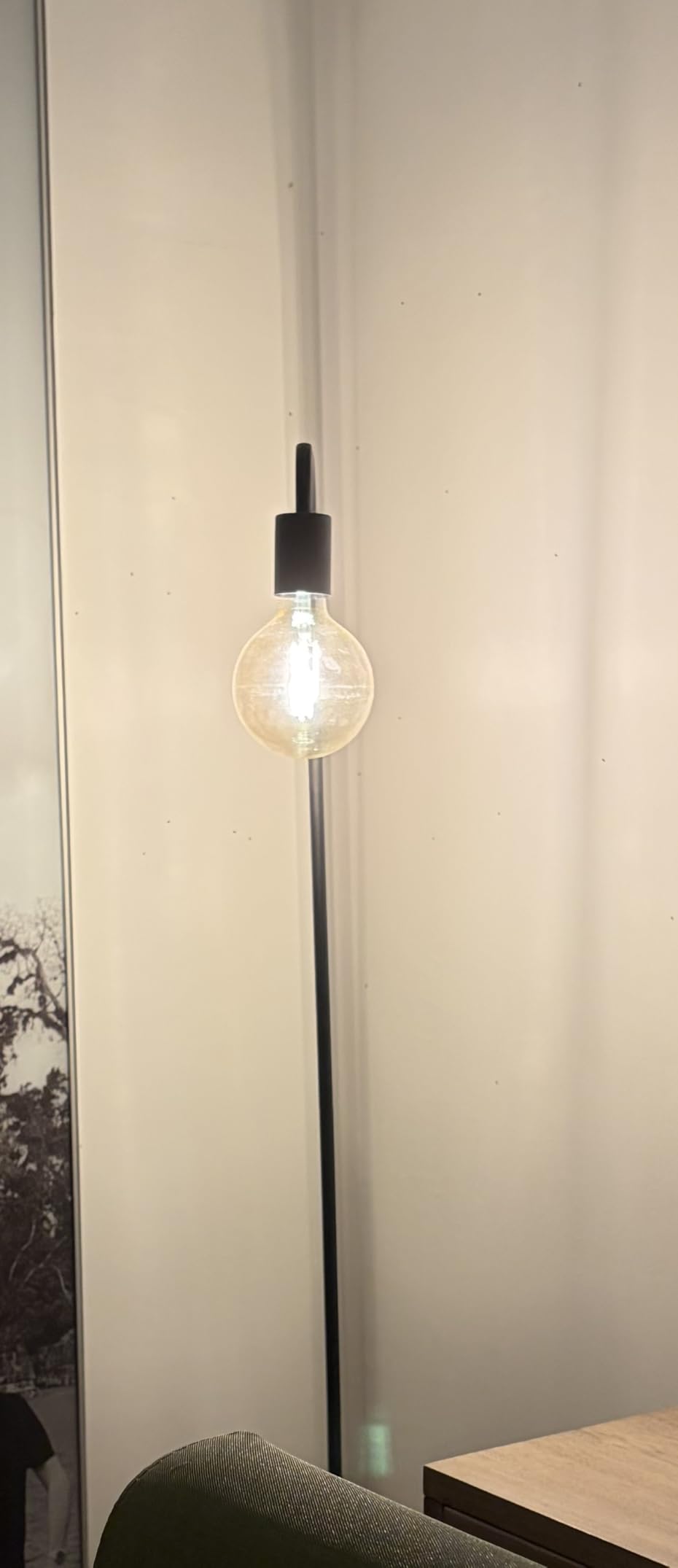 BoostArea Floor Lamp, Industrial Floor Lamp, 63 Inch Standing Lamp, E26 Socket, On/Off Footswitch, Whole Metal, ETL Listed, Modern Small Lamp for Bedroom, Living Room, Minimalist, Vintage, Mid Century customer photo 1