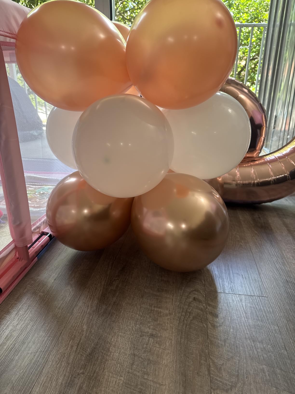 Zesliwy Black Gold Confetti Balloons 50 pack - 12 Inch Gold White and Black Confetti Balloons with Ribbons for Graduation Birthday Wedding Party Decorations customer photo 2