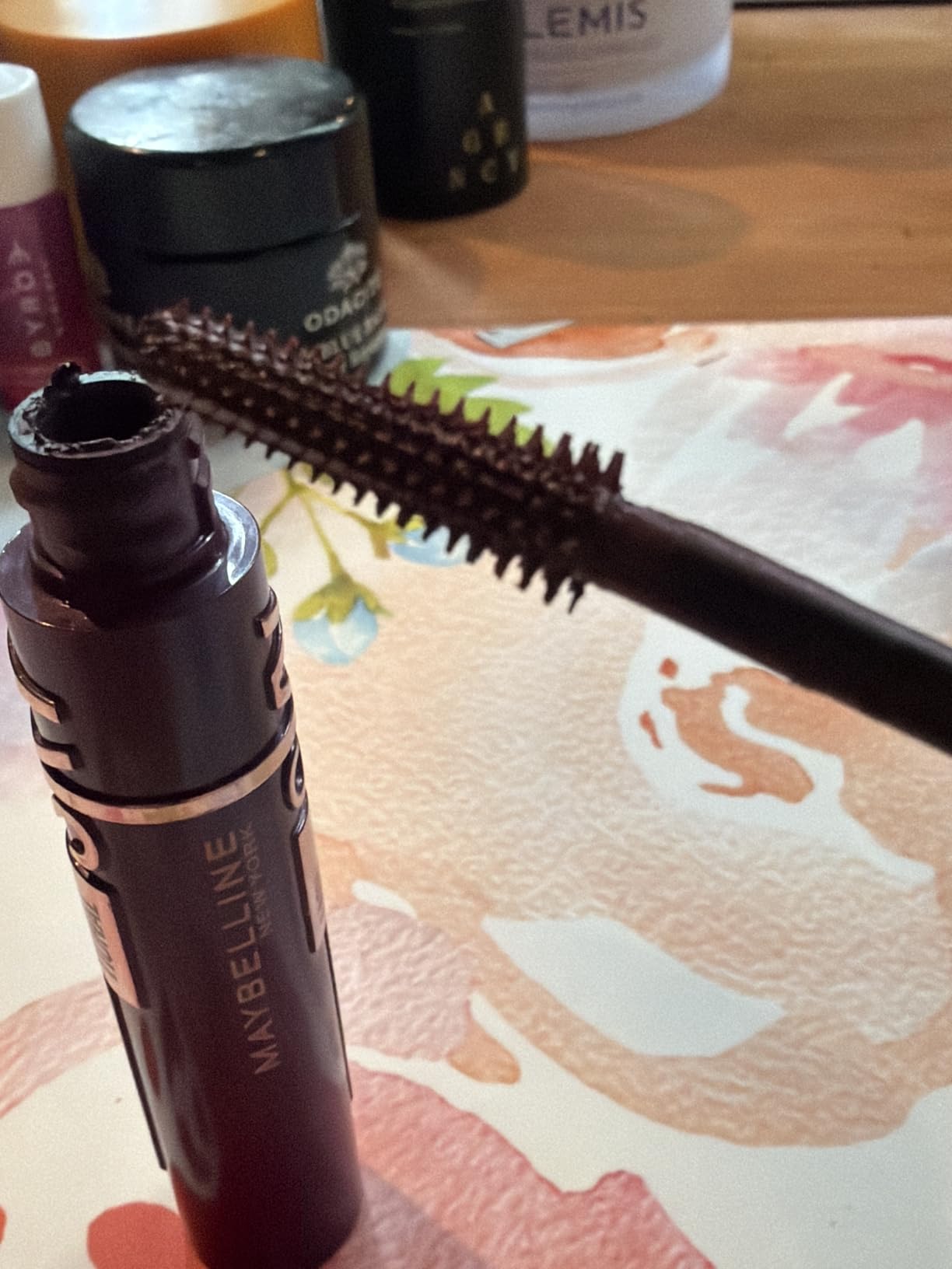 Maybelline Lash Sensational Sky High Washable Mascara Makeup, Volumizing, Lengthening, Defining, Curling, Multiplying, Buildable Formula, Blackest Black, 1 Count customer photo 1