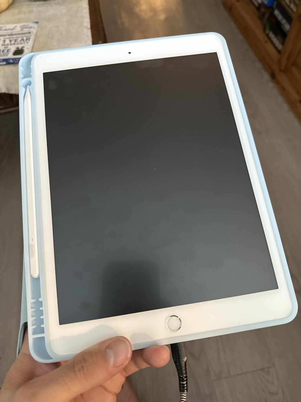 Akkerds for iPad 9th/8th/7th Generation Case 10.2 Inch, Sky Blue customer photo 1