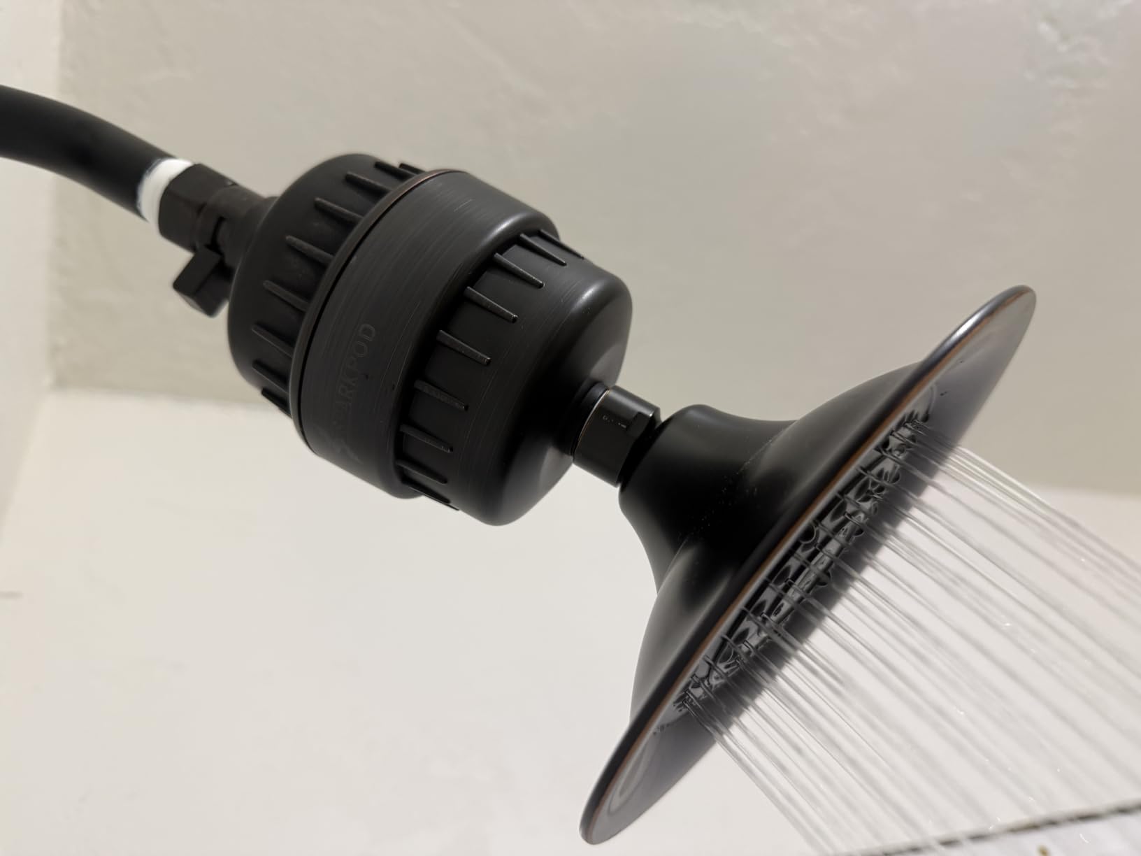 SparkPod 23-Stage Shower Head Filter for Showerheads, Black Matte customer photo 2