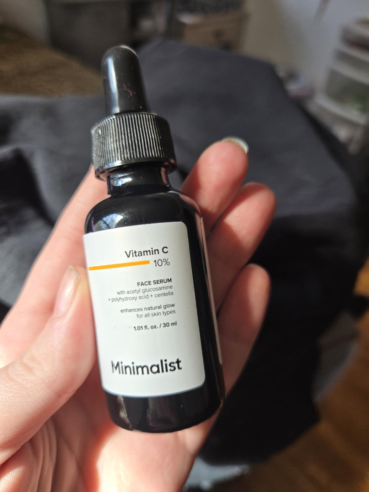 Minimalist 10% Advanced Vitamin C Serum for Glowing Skin | Brightening & Visible Reduces Dark Spots | For Uneven Skin Tone, Dullness | Daily Face Serum (Stable Vitamin C) | 30ml/1 FL Oz customer photo 1