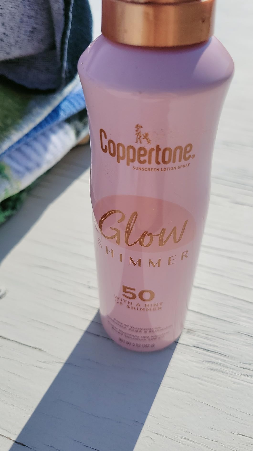 Coppertone Glow Shimmering Sunscreen Spray SPF 50, 5 OZ customer photo 1