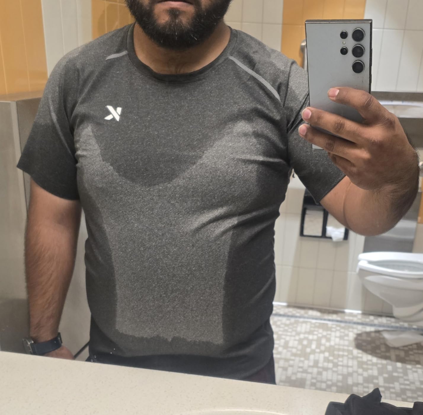 Kewlioo Sauna Shirt for Men - Original Heat Trapping Sweat Vest, Sauna Suit For Men, Compression Sweat Suit for Gym, Workouts customer photo 1
