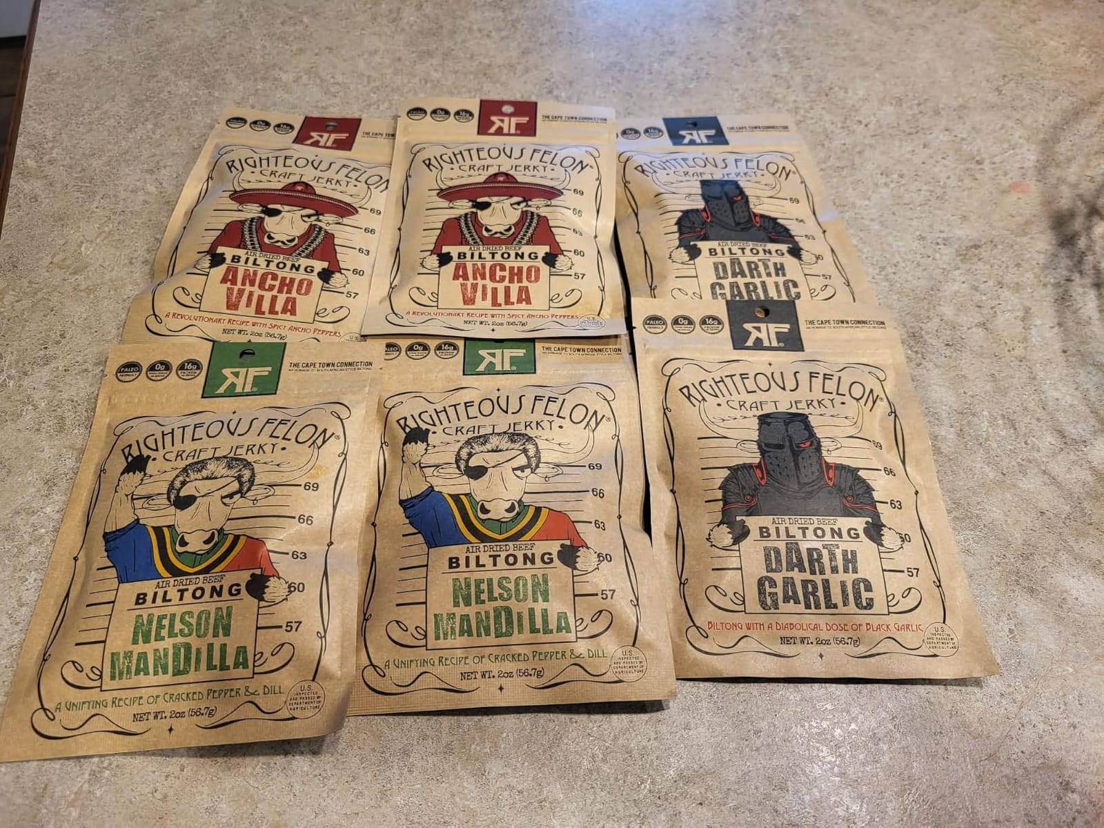 Righteous Felon South African Biltong Beef Jerky Variety Pack - 3 Pack customer photo 2